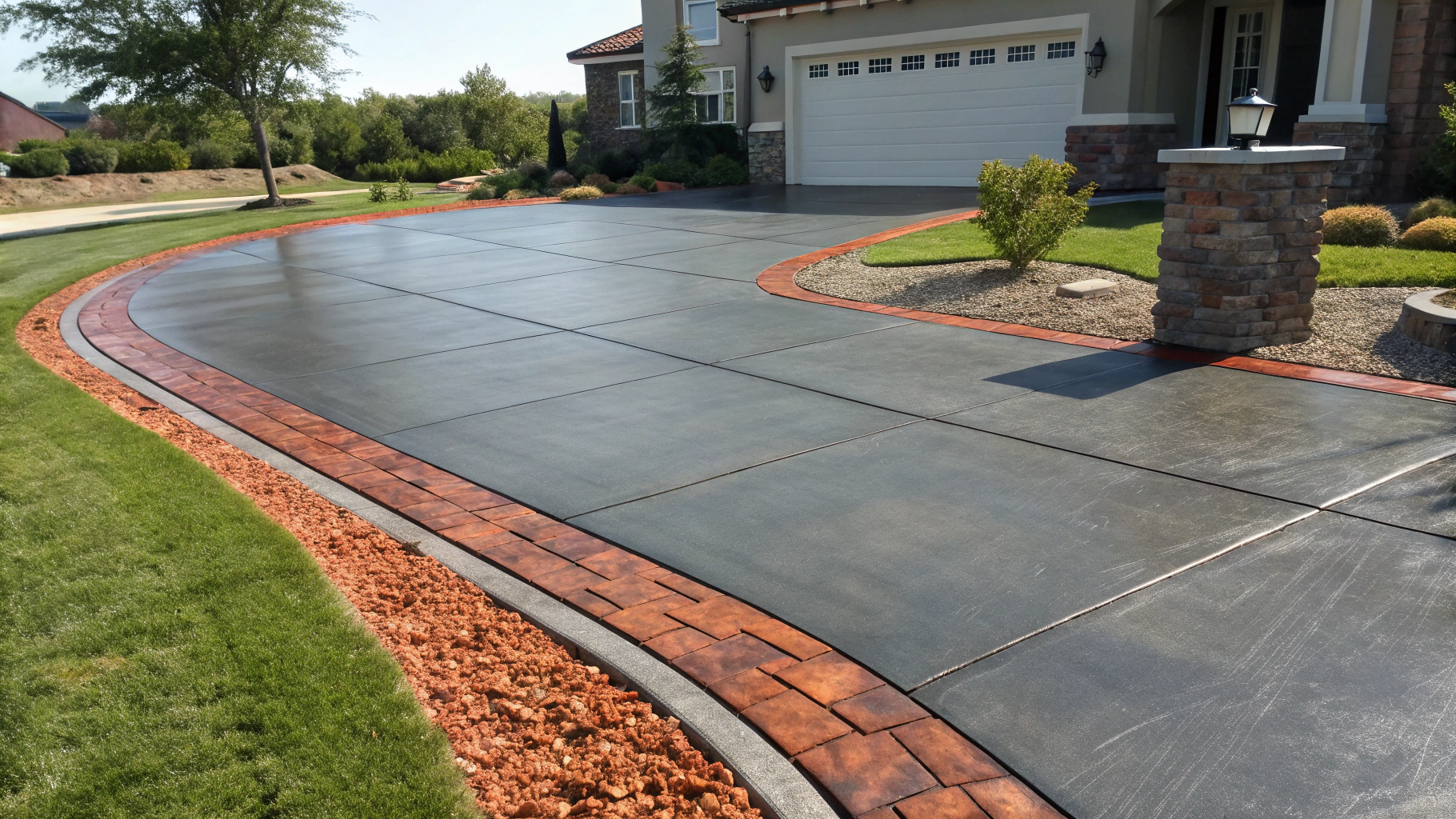 Stamped Concrete Driveway